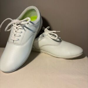 Drill Masters Shoes Mens 5 Womens7 White Rolled Heel Marching Band